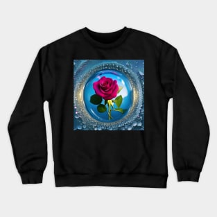 Rose in the glass ball Crewneck Sweatshirt